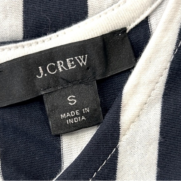 J.Crew Women's Tiered Tank Midi Dress in Navy Stripe Size S - Picture 9 of 11